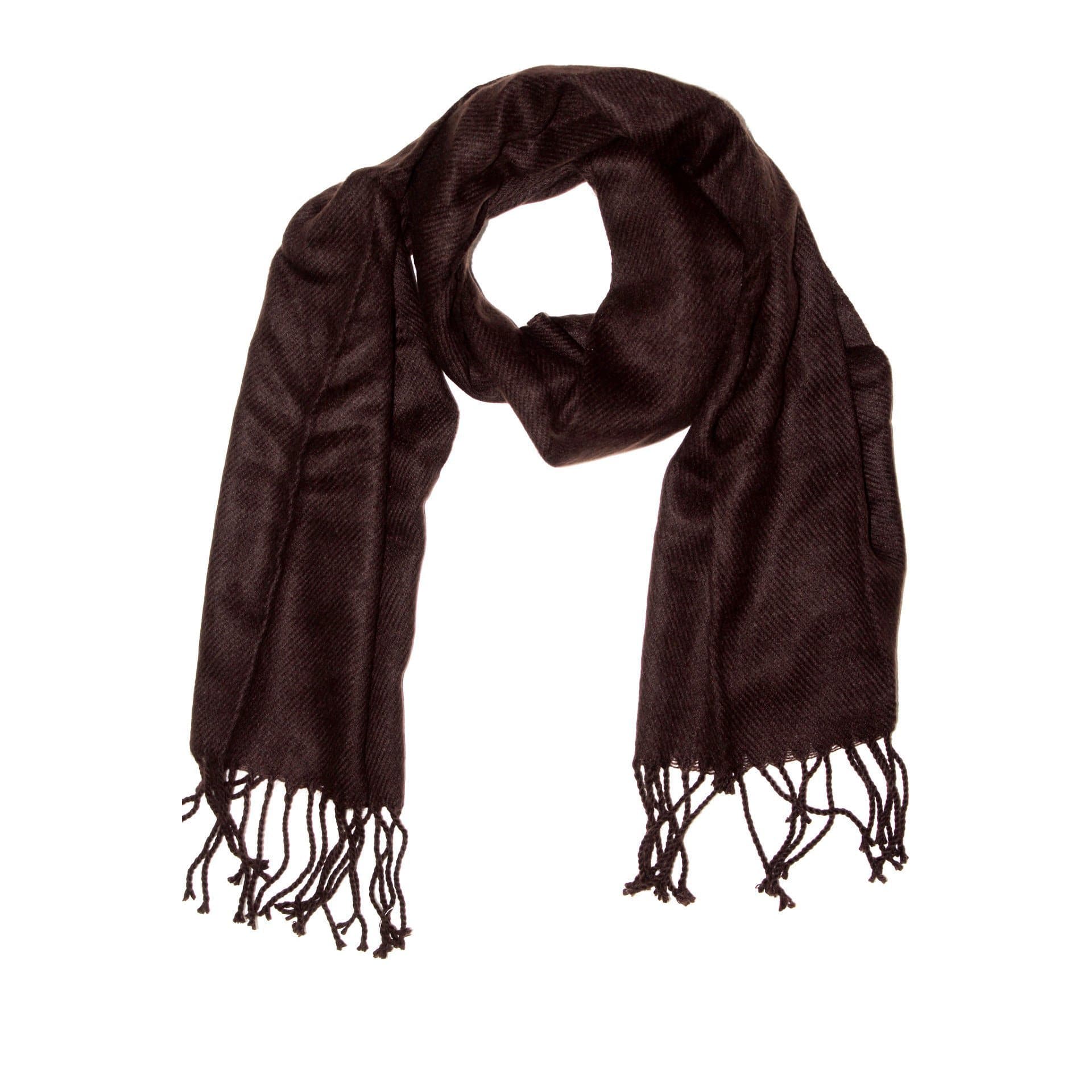 Lightweight Acrylic Scarf - Chocolate - Scarf - La Fiorentina SUPER-900