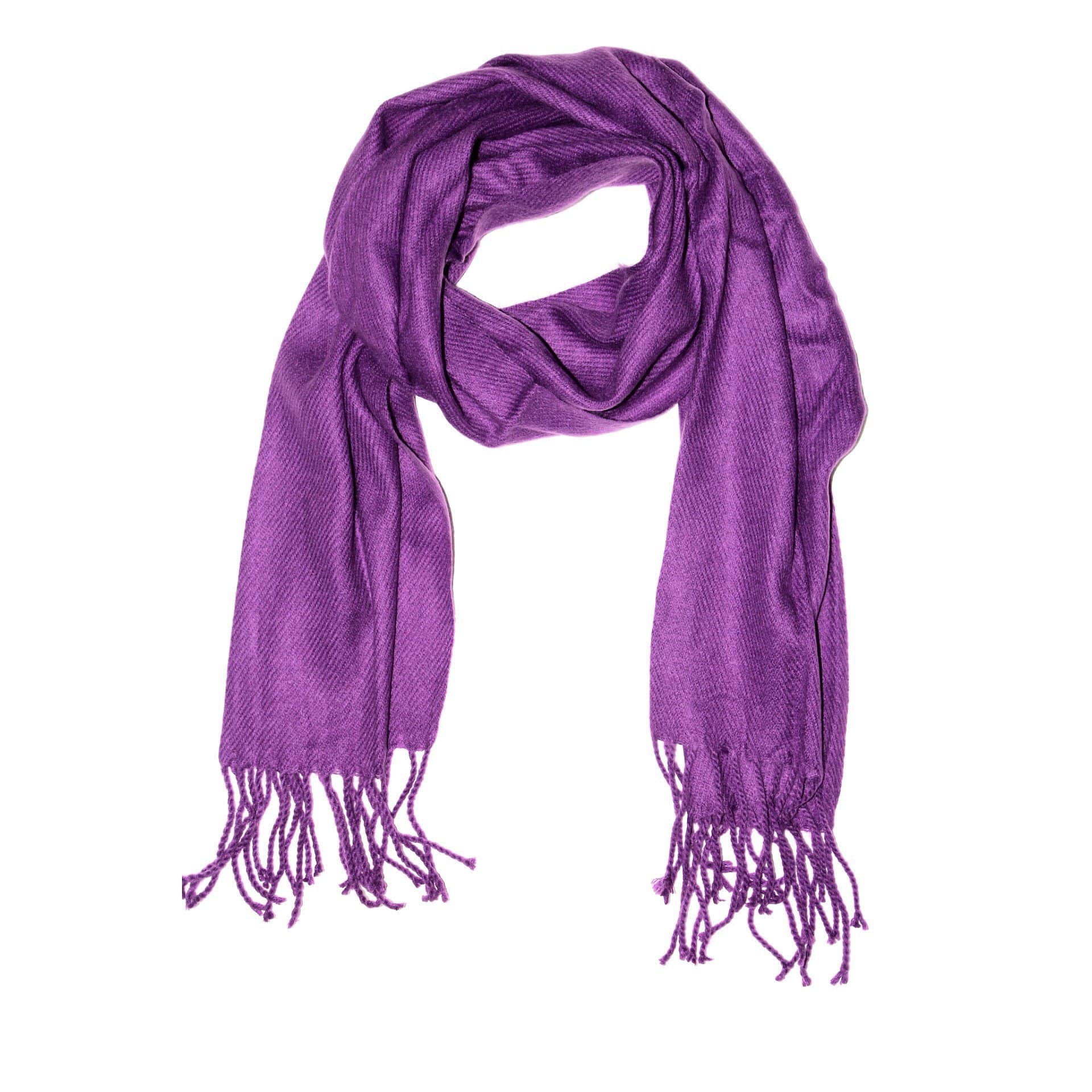 Lightweight Acrylic Scarf - Dark Purple - Scarf - La Fiorentina SUPER-900