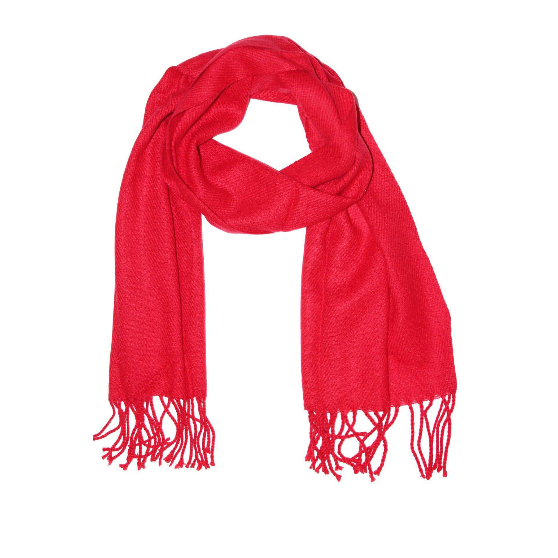 Lightweight Acrylic Scarf - Red - Scarf - La Fiorentina SUPER-900