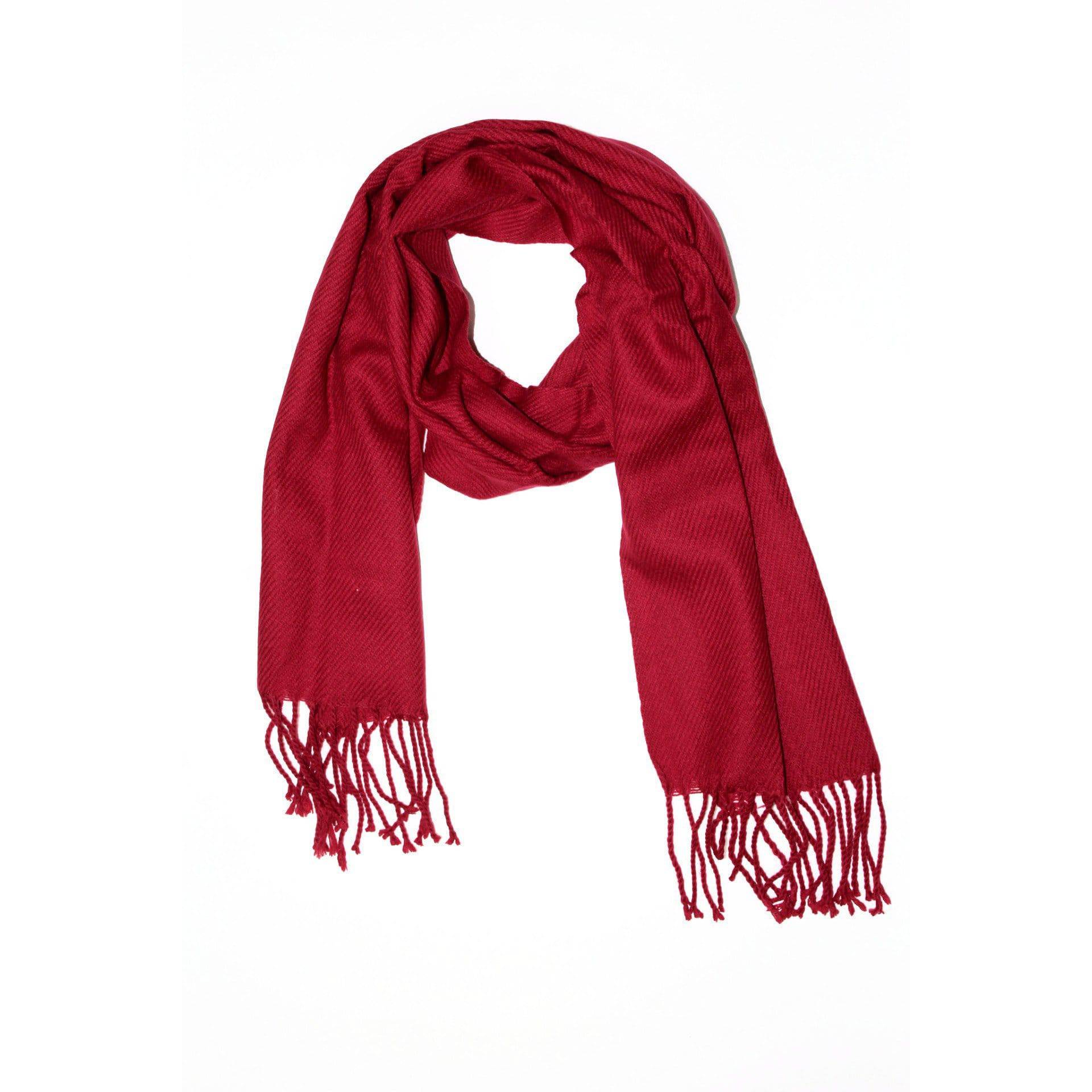 Lightweight Acrylic Scarf - Wine - Scarf - La Fiorentina SUPER-900