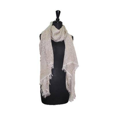 Lurex Frayed Edge Scarf - Light Pink - Scarf - La Fiorentina ART LUCENTE