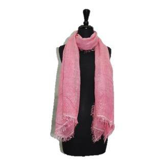 Lurex Frayed Edge Scarf - Watermelon - Scarf - La Fiorentina ART LUCENTE