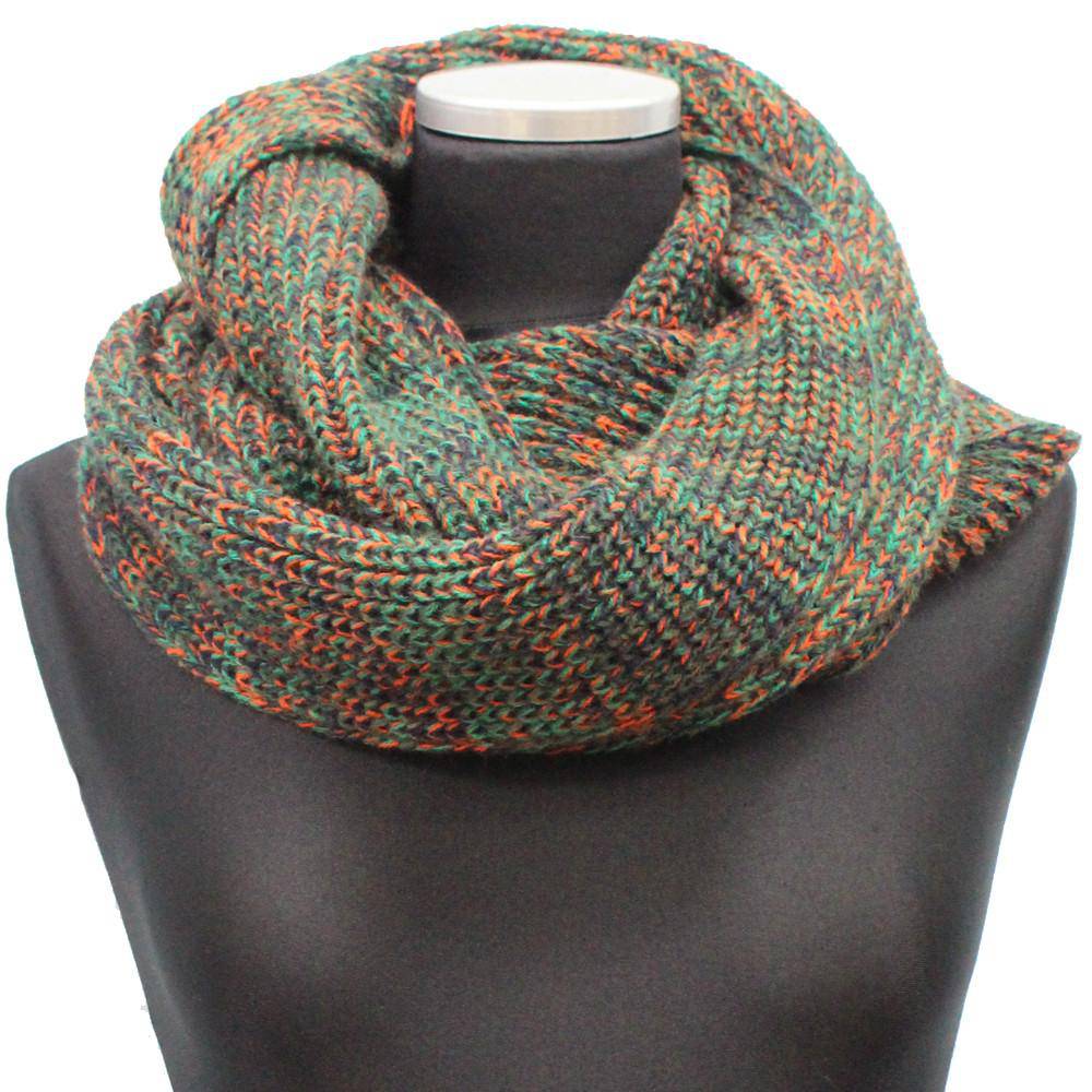 Marled Yarn Snood - Green - Snood - La Fiorentina KT13-11725