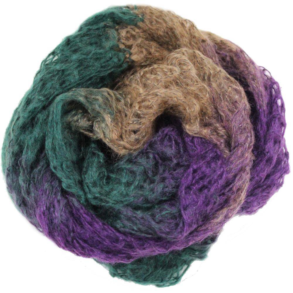 Mohair-like Space Dyed Infinity Muffler-Brown/Plum Combo - Muffler - La Fiorentina KT12-1705S-F14