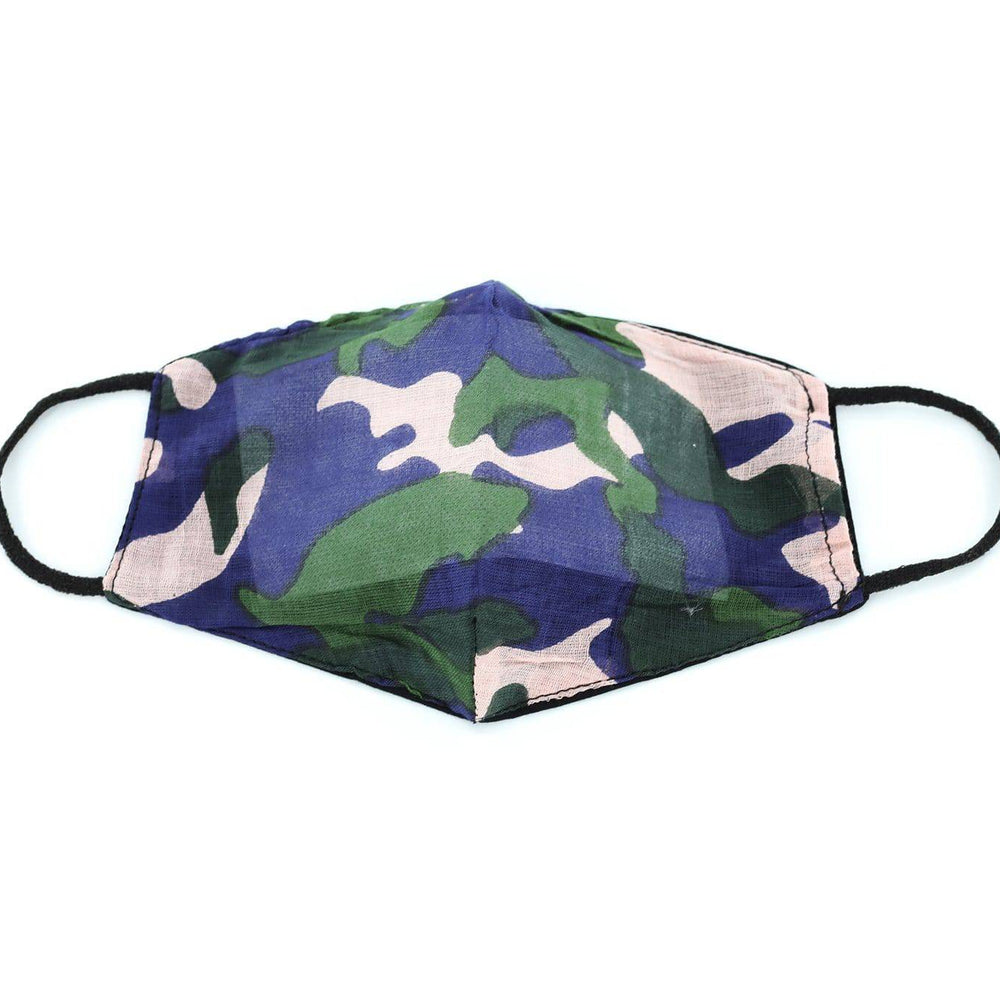 Multi Color Camo Print Face Mask - face-mask - La Fiorentina MASK#2