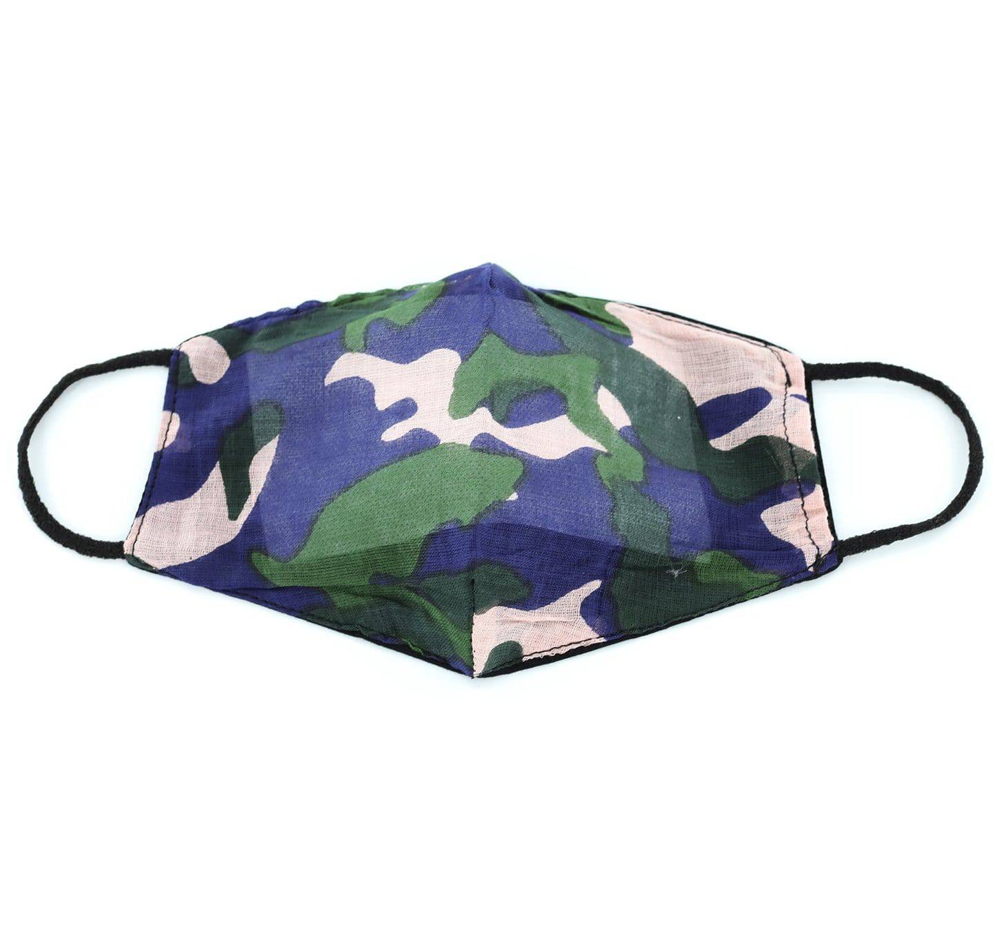 Multi Color Camo Print Face Mask - face-mask - La Fiorentina MASK#2