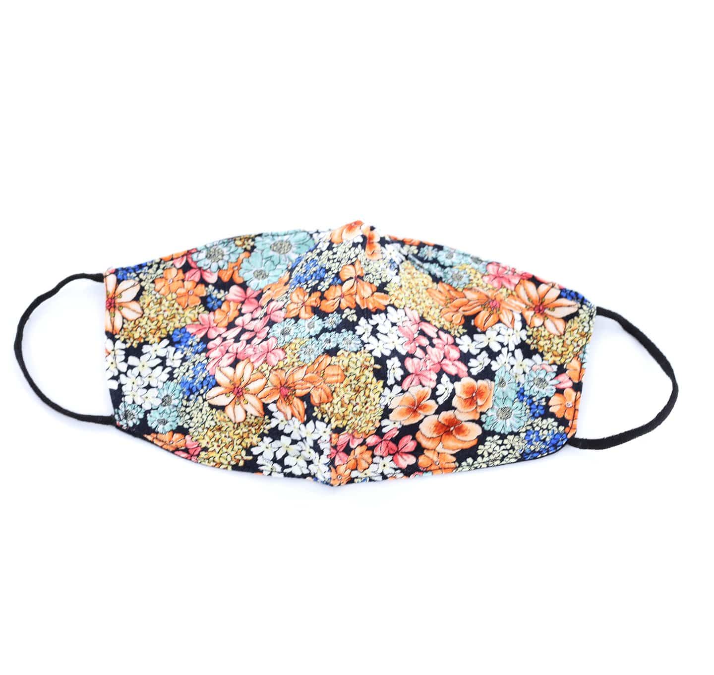 Multi Colored Floral Print Face Mask - face-mask - La Fiorentina MASK#13