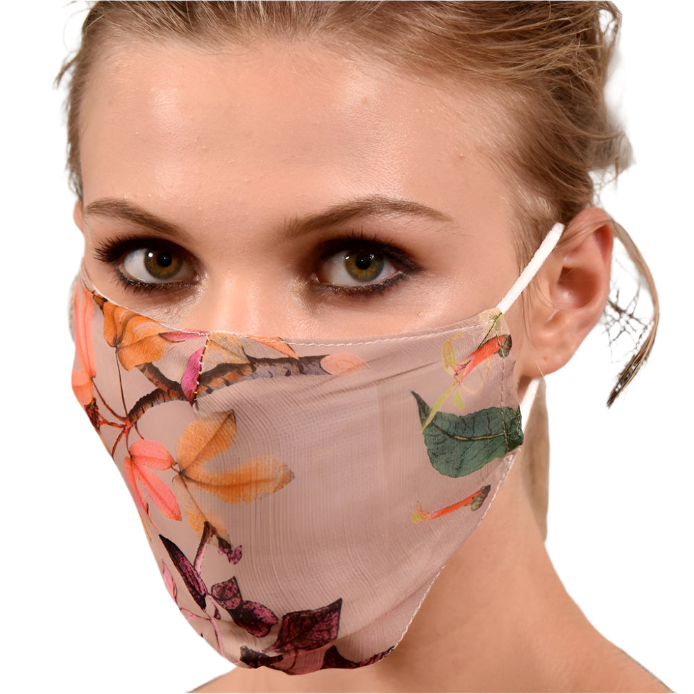 Multi Colored Nature Print Face Mask - face-mask - La Fiorentina MASK#15