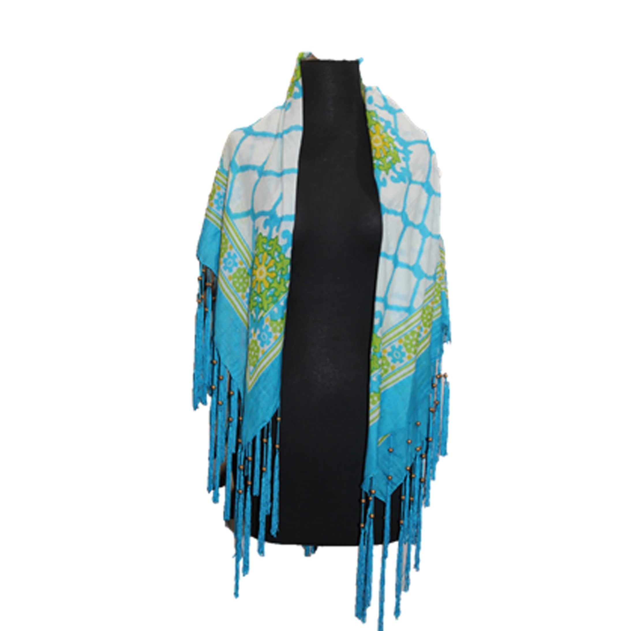 Multi colored scarves - Blue - Scarf - La Fiorentina 17-3473