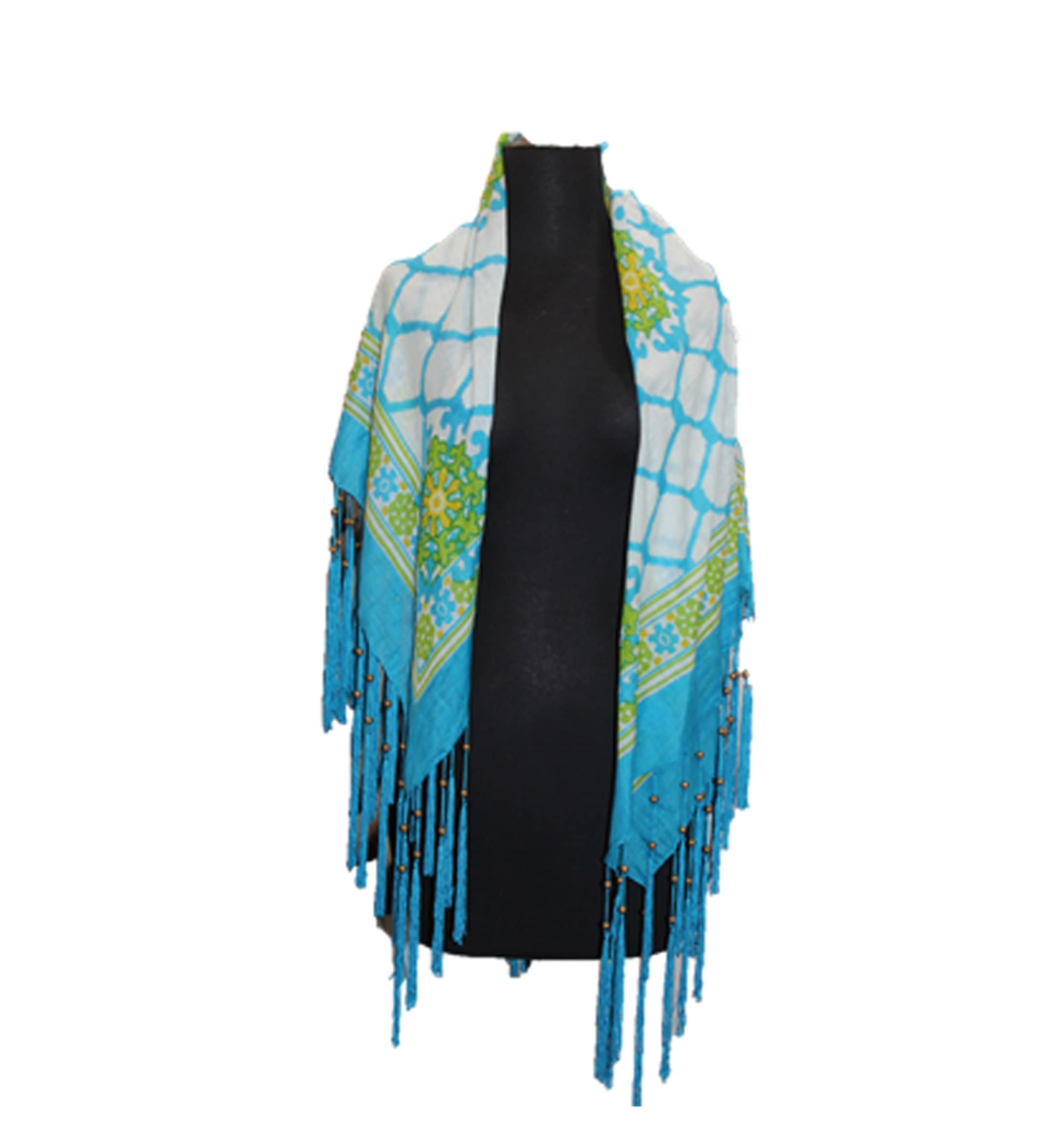 Multi colored scarves - Blue - Scarf - La Fiorentina 17-3473
