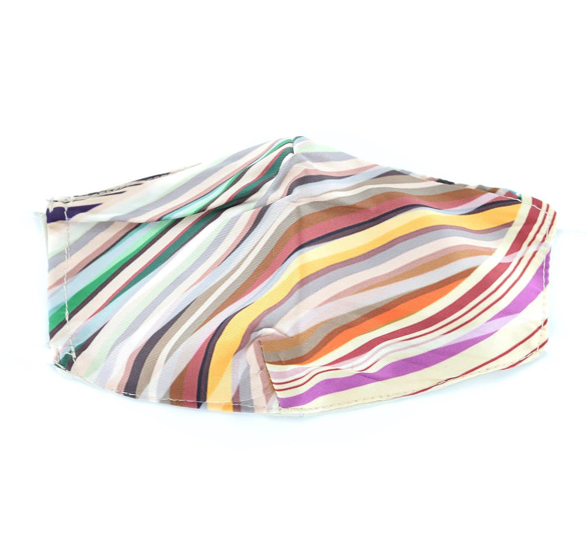 Multi Colored Stripe Print Face Mask - face-mask - La Fiorentina MASK#10