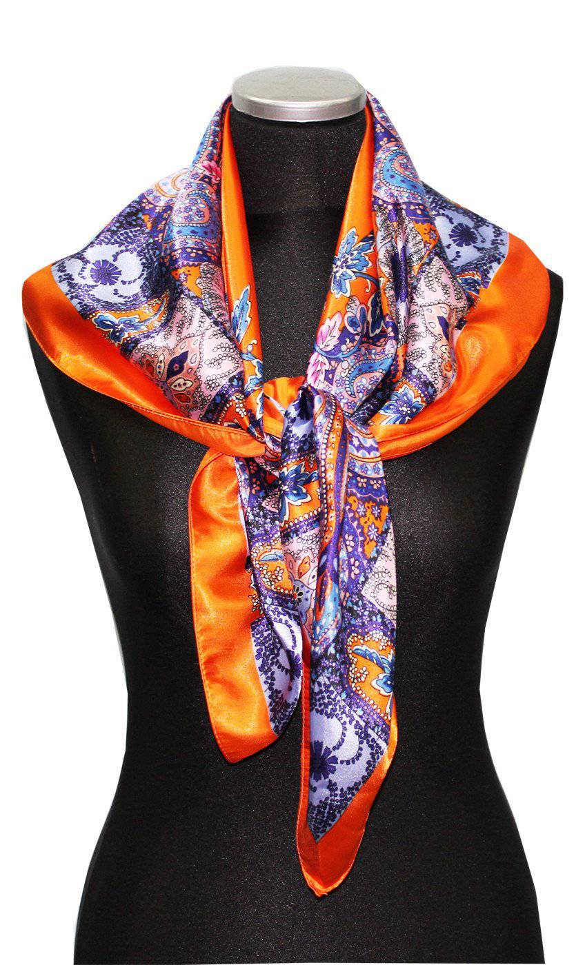 Neck/Hair Scarf - Citrus/Blue - Halter Top - La Fiorentina PS-1202