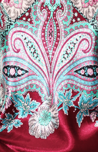 Neck/Hair Scarf - Fuchsia/Teal - Halter Top - La Fiorentina PS-1202