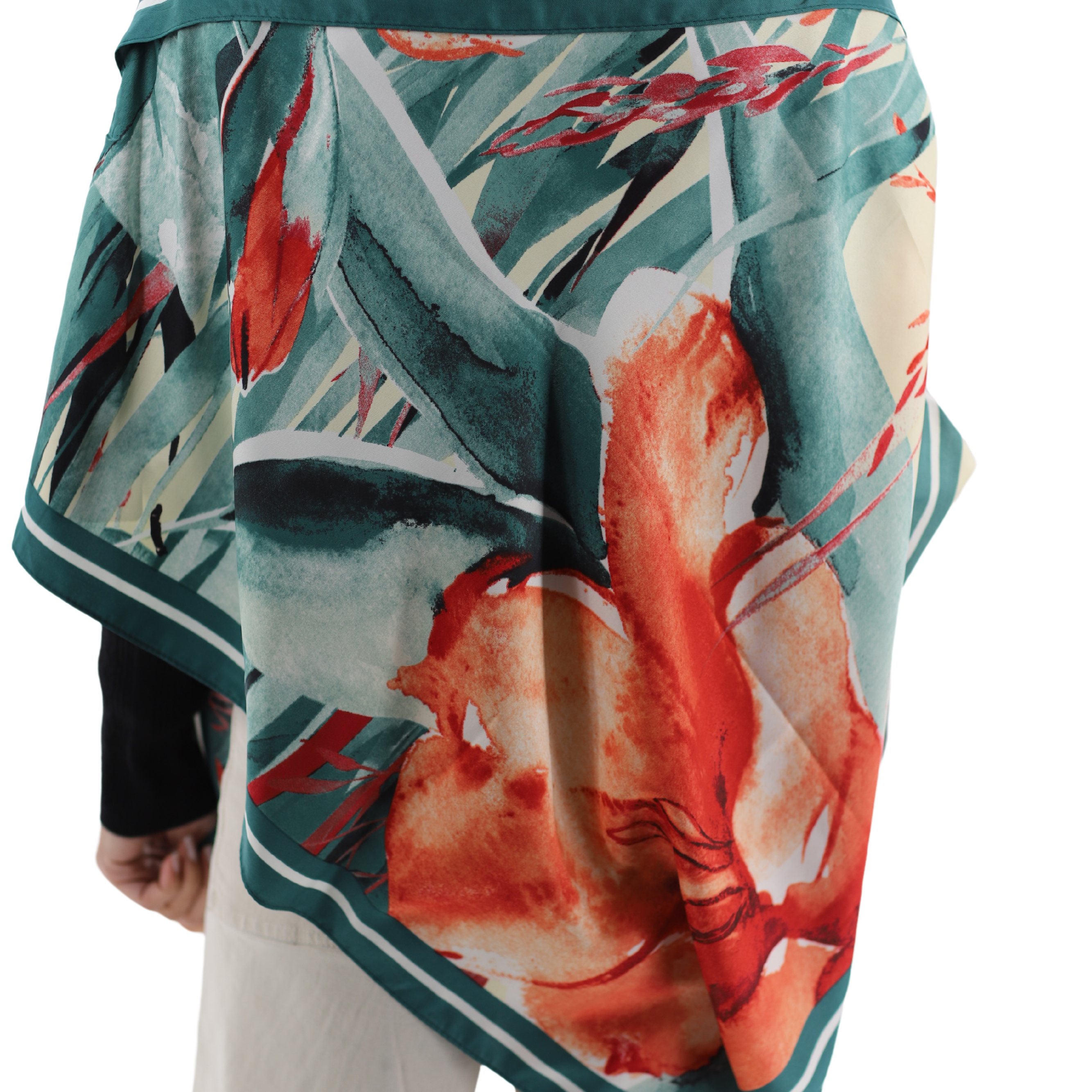 Water Color Print Poncho