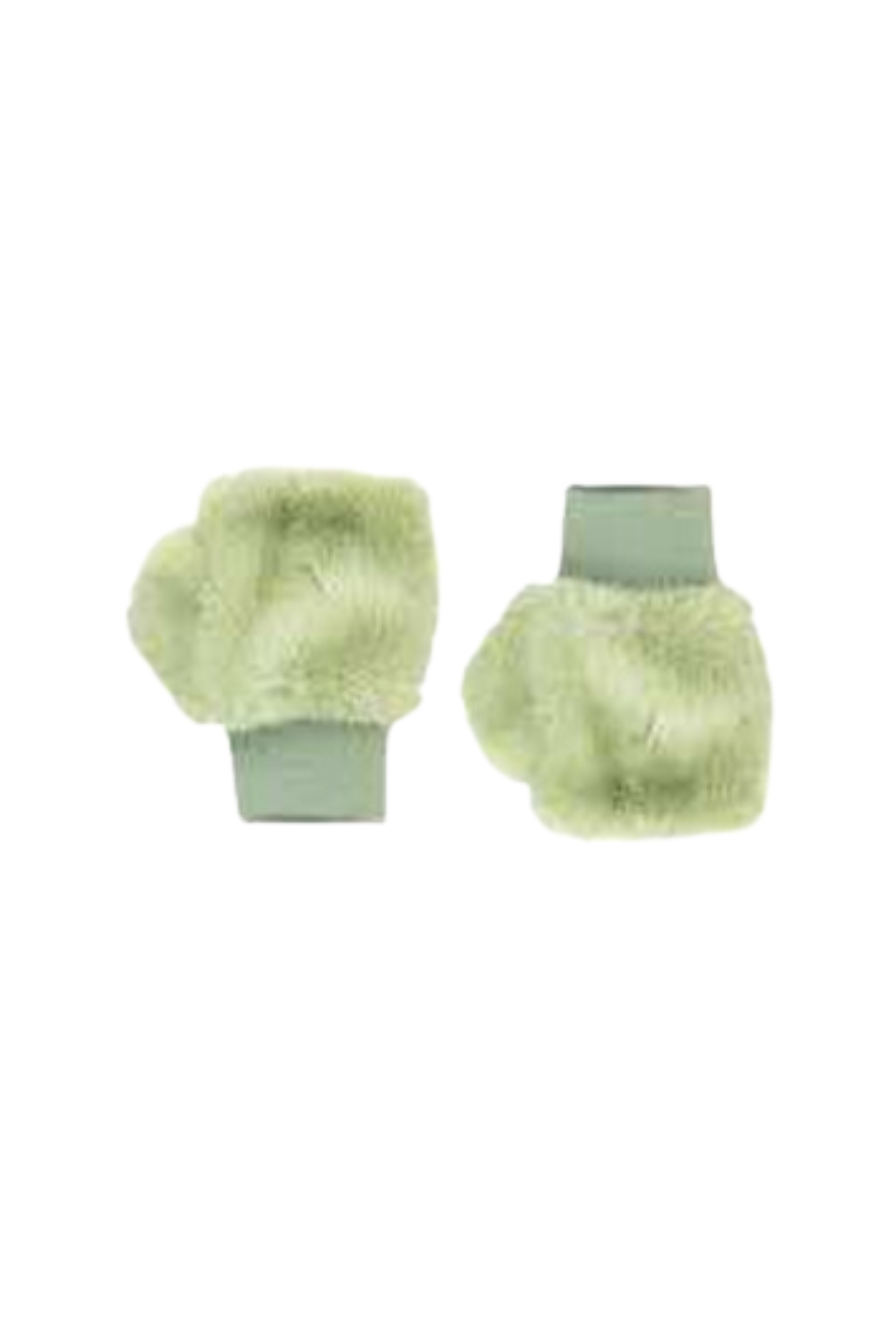 Faux Fur Fingerless Mittens