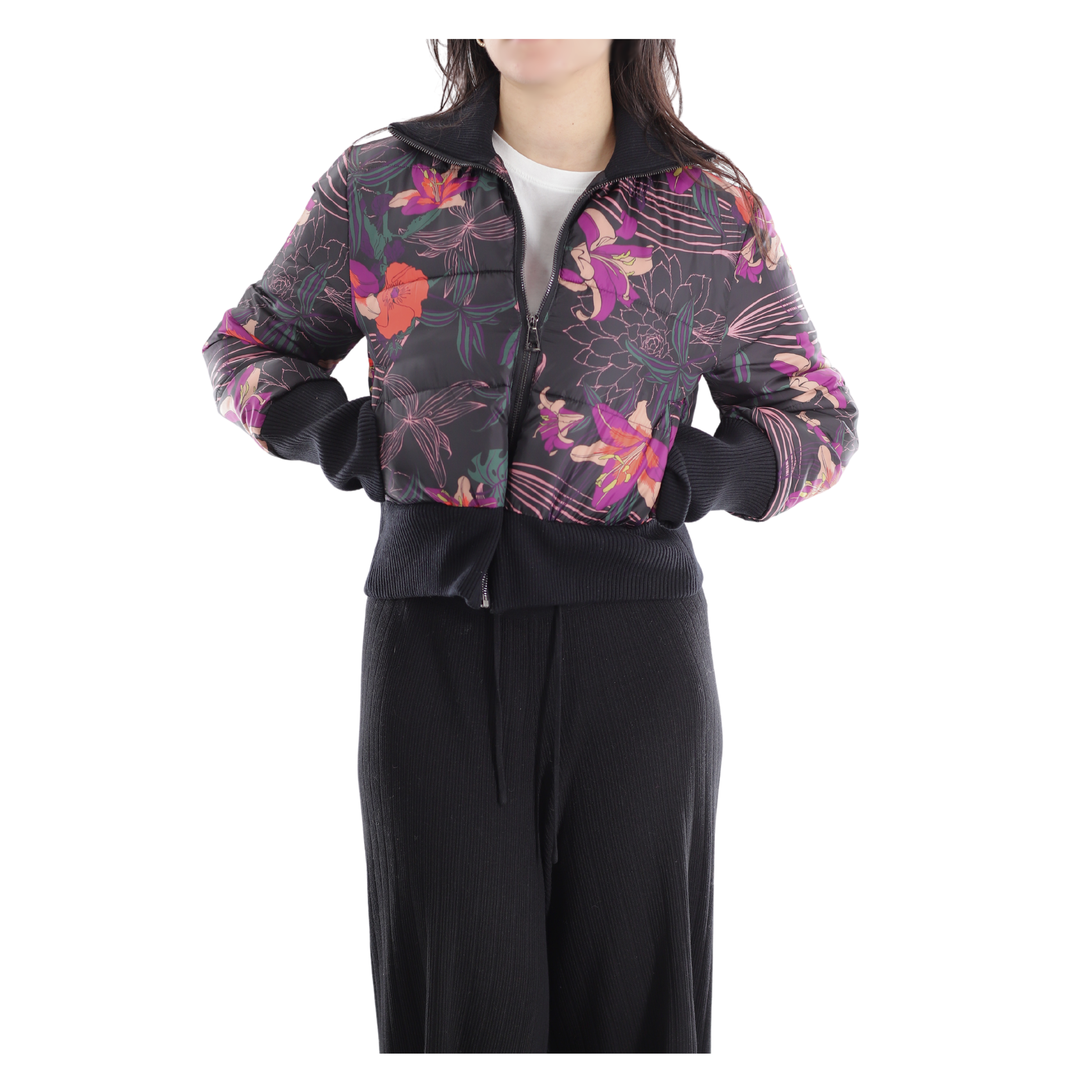 Cropped Printed Jacket