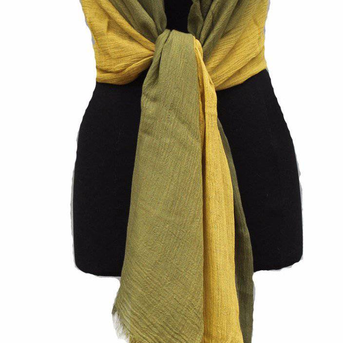 Ombre Lightweight Kimono Vest/Scarf - Chartreuse - Wrap - La Fiorentina RYS143518-OMBRE