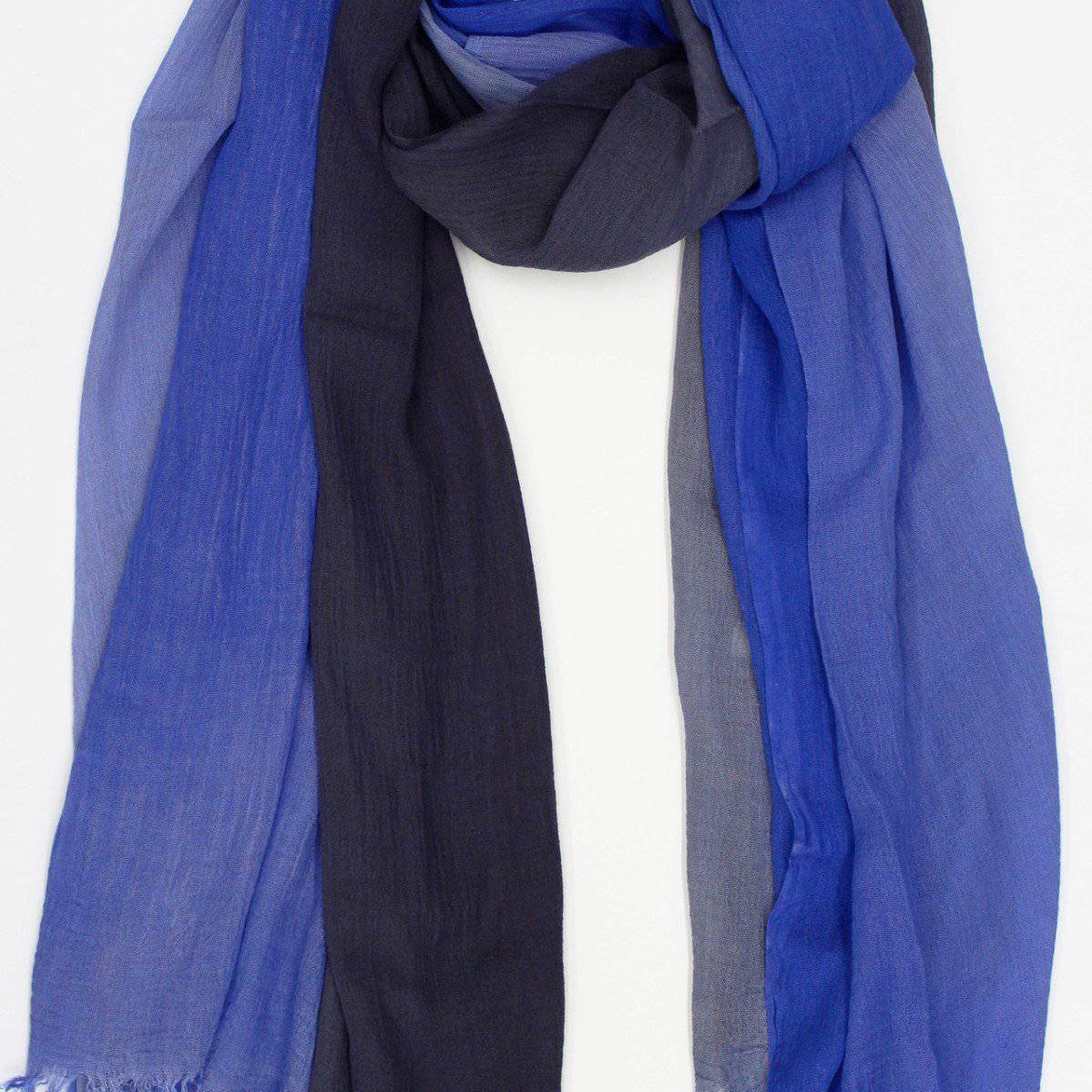 Ombre Lightweight Kimono Vest/Scarf - Ocean Blue - Wrap - La Fiorentina RYS143518-OMBRE