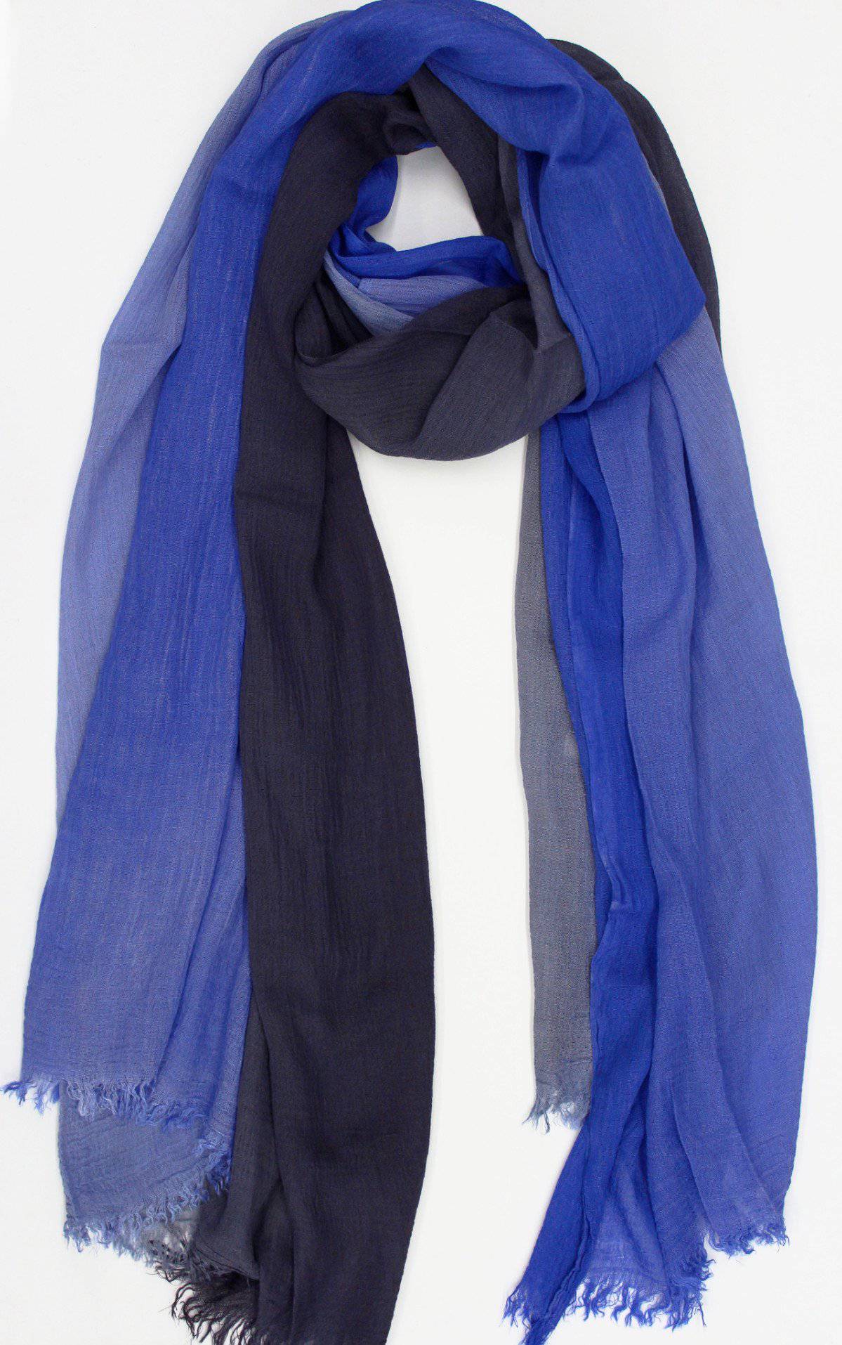 Ombre Lightweight Kimono Vest/Scarf - Ocean Blue - Wrap - La Fiorentina RYS143518-OMBRE