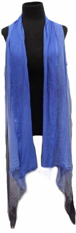Ombre Lightweight Kimono Vest/Scarf - Ocean Blue - Wrap - La Fiorentina RYS143518-OMBRE