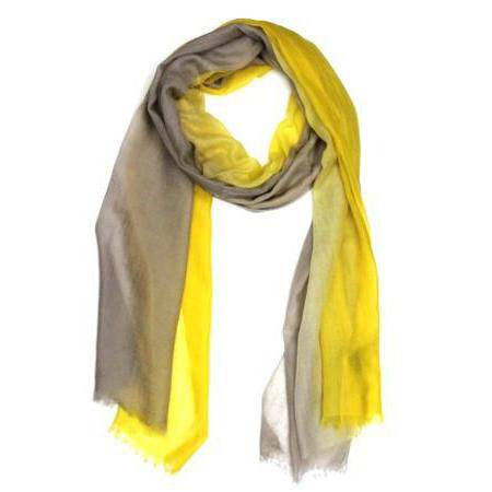 Ombre Scarf - Yellow/Grey - Scarf - La Fiorentina Q0913351