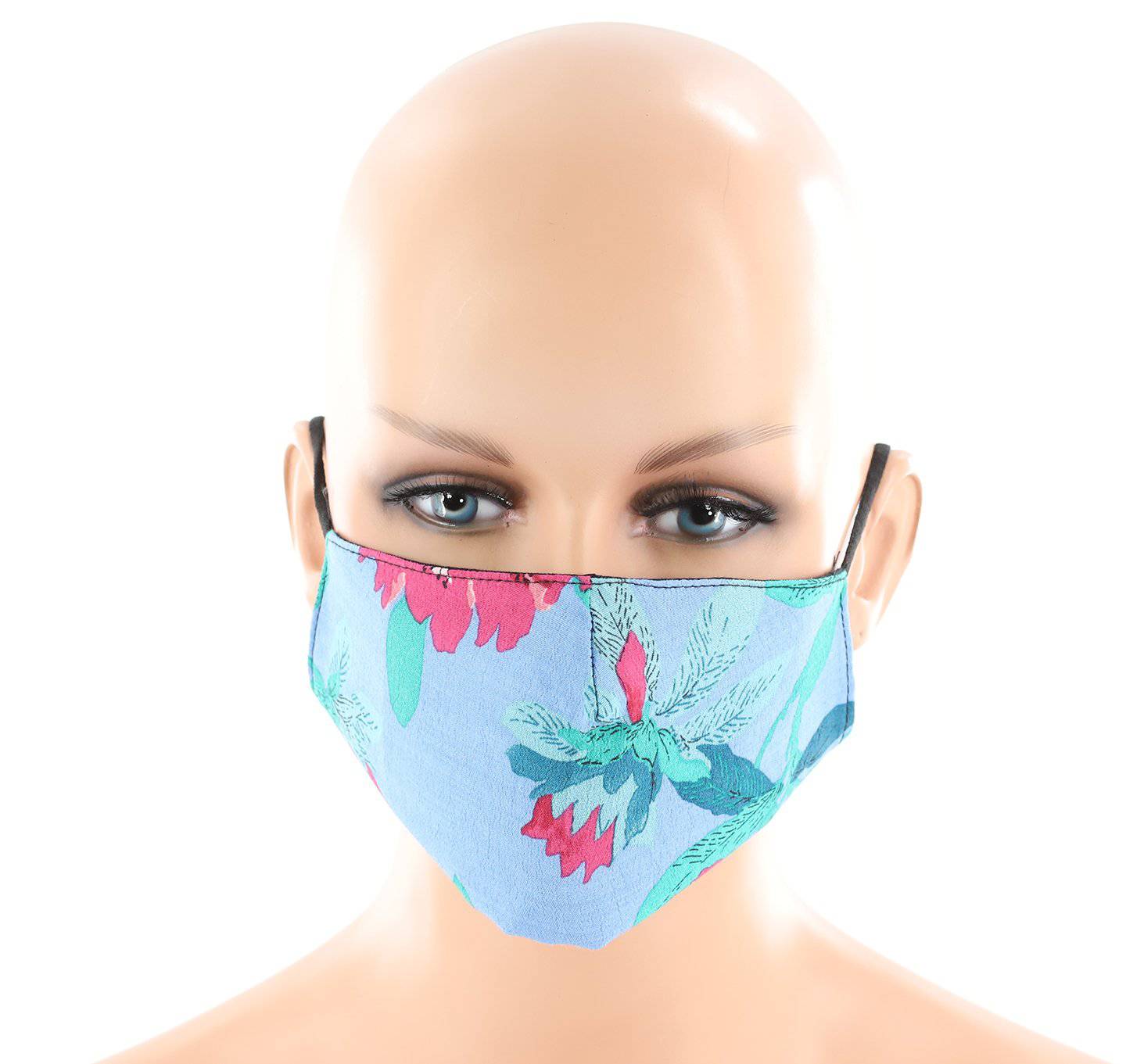 Oversized Floral Print Face Mask - face-mask - La Fiorentina MASK#19
