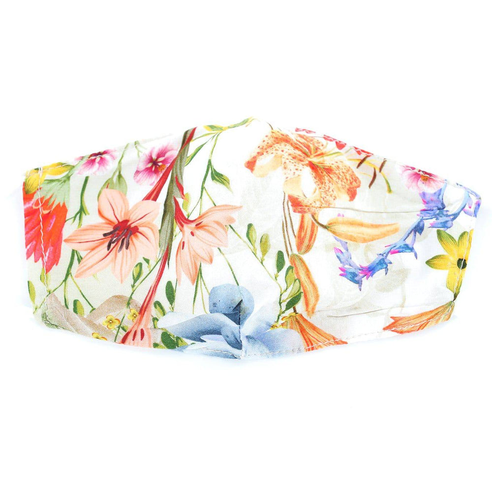 Oversized Multi Floral Print Face Mask - face-mask - La Fiorentina MASK#20