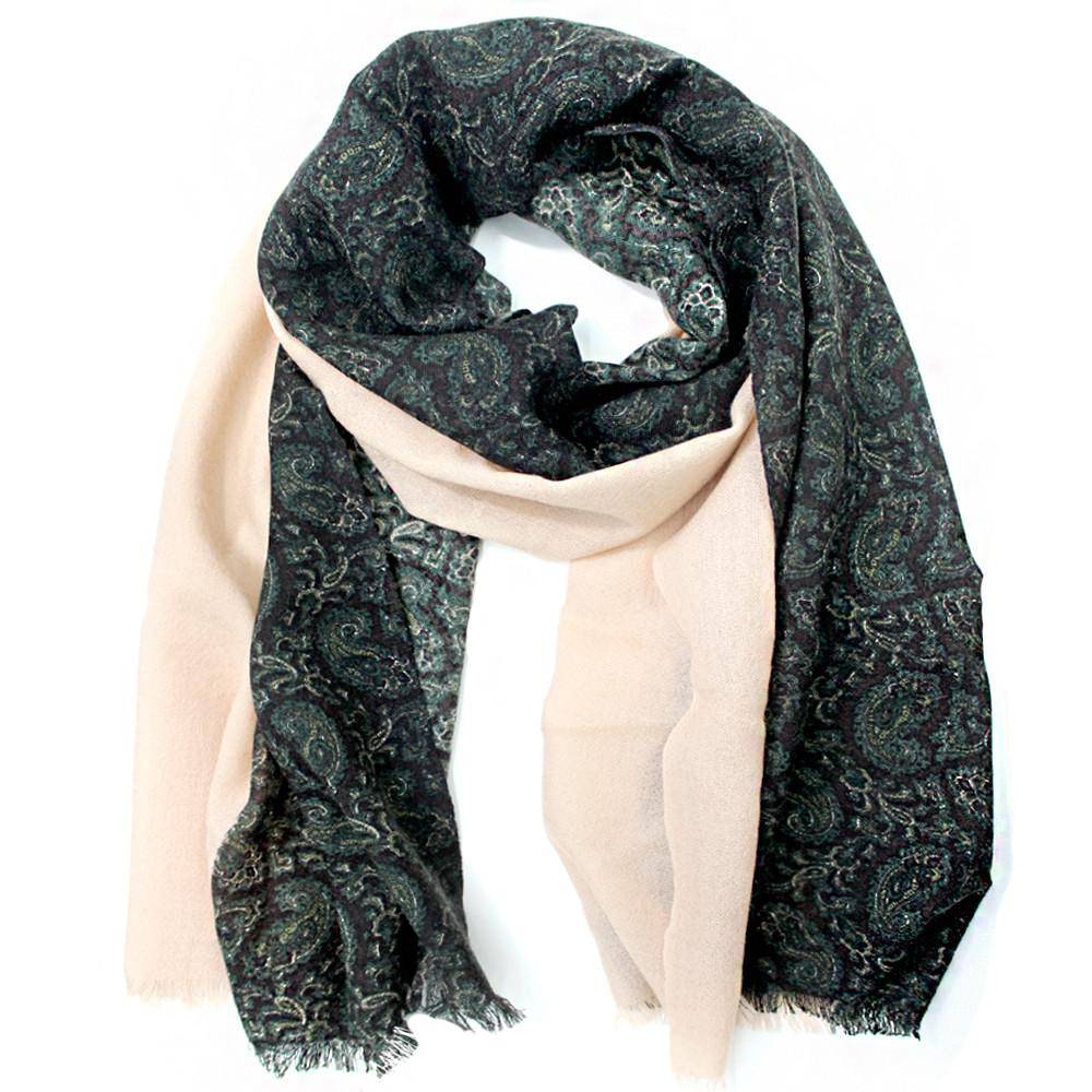 Paisley Print Scarf - Brown Combo - Scarf - La Fiorentina CCSS-118