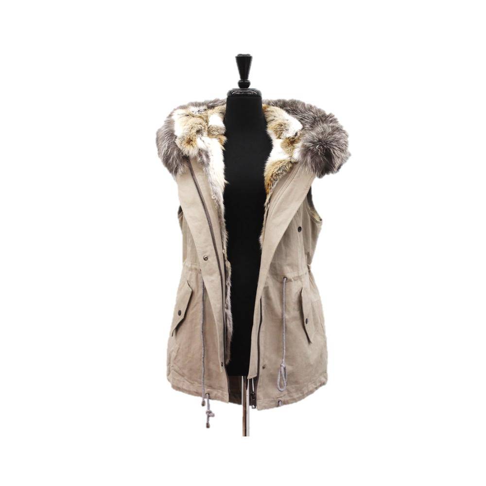 Parka/Fur Vest- Camel -  - La Fiorentina 3622070-2 