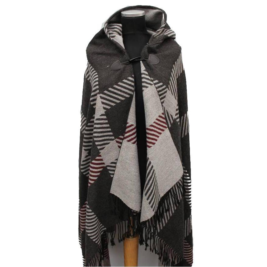 Plaid Wrap - Grey - Wrap - La Fiorentina FSD1605