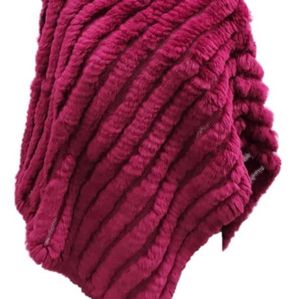 Poncho, Knit Triangle- Magenta - Poncho - La Fiorentina J51205