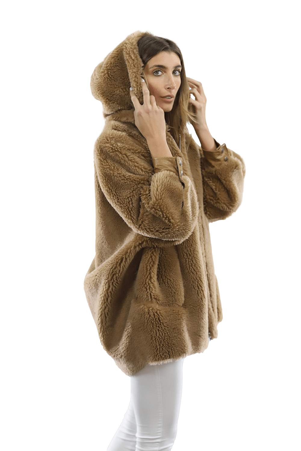 Puffy Teddy Jacket - Coat - La Fiorentina TN1906_CAMEL