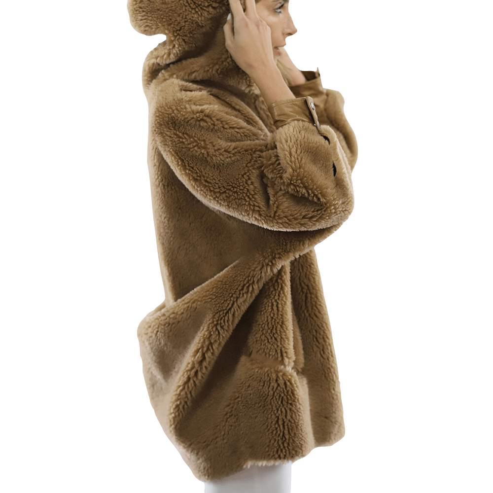 Puffy Teddy Jacket - Coat - La Fiorentina TN1906_CAMEL