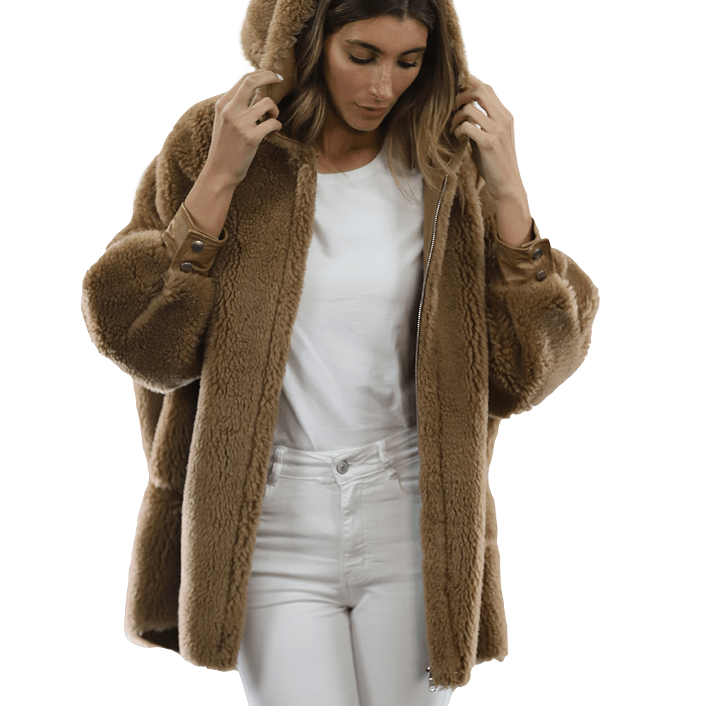 Puffy Teddy Jacket - Coat - La Fiorentina TN1906_CAMEL