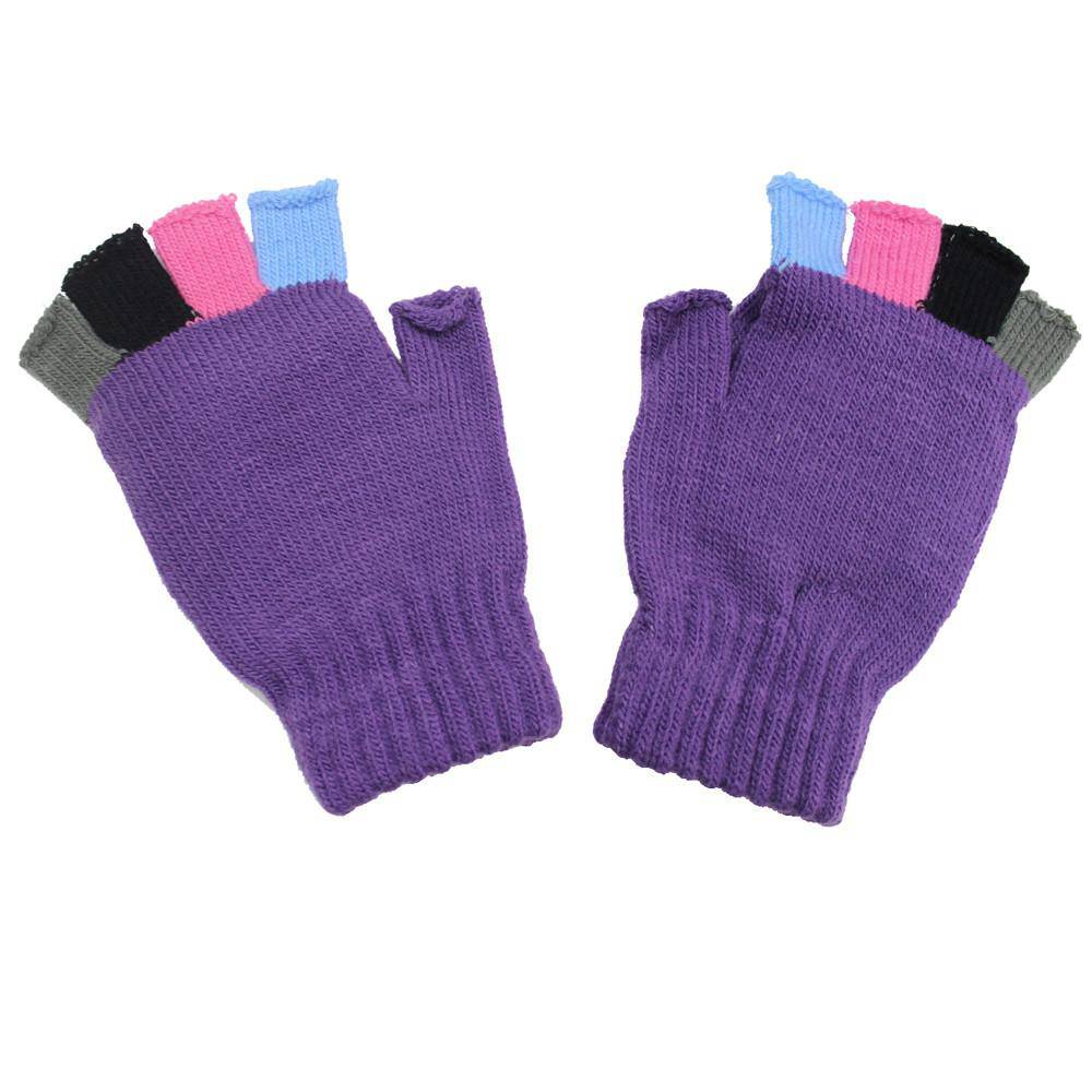 Purple Finger Pop Top Mitten - Glove - La Fiorentina GLV-2