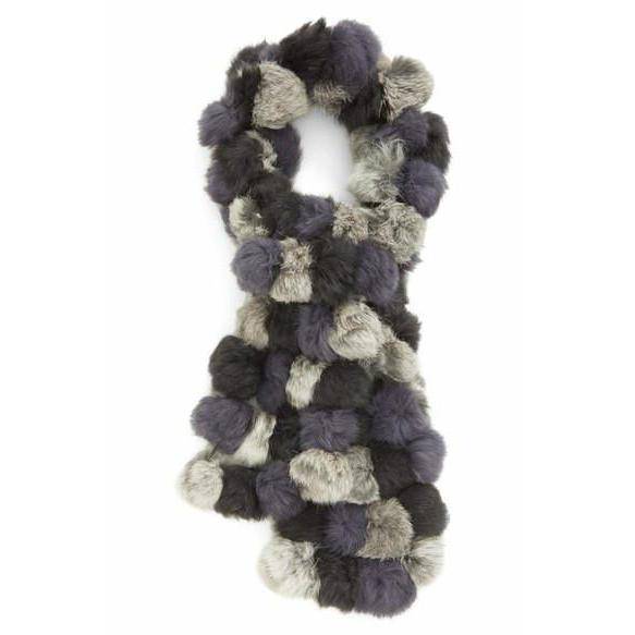 New Long Style 100% Natural Rabbit Fur Scarves Real Mufflrs Knitted Fur  Scarf