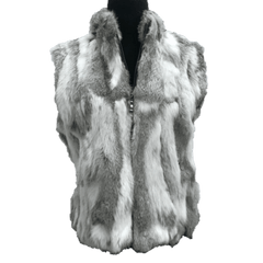rabbit fur vest