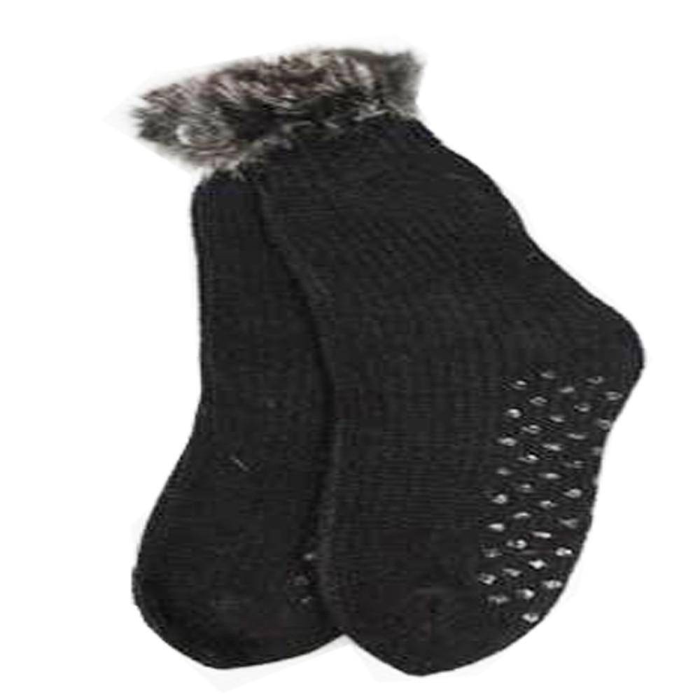 Rabbit Trim Slipper Socks-Purple - Socks - La Fiorentina SOX-1