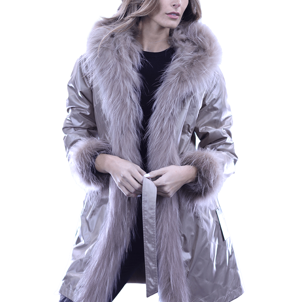 Reversible Fur Coat - Camel - Coat - La Fiorentina SN46_CAMEL
