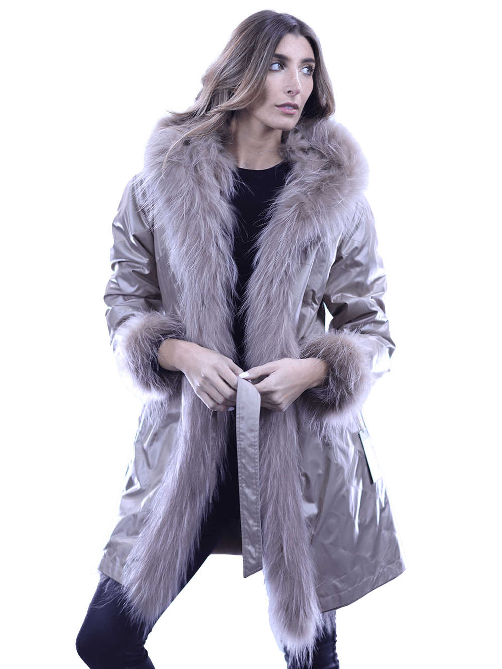 Reversible Fur Coat - Camel - Coat - La Fiorentina SN46_CAMEL
