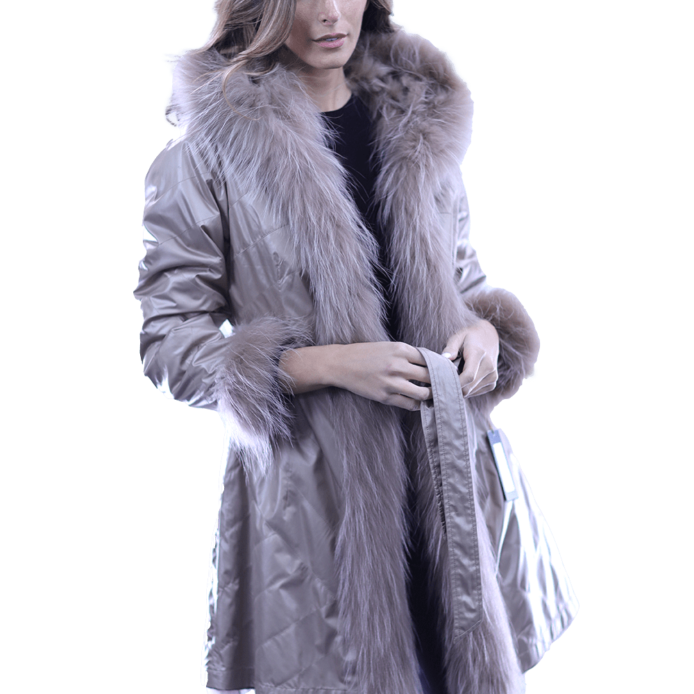 Reversible Fur Coat - Camel - Coat - La Fiorentina SN46_CAMEL