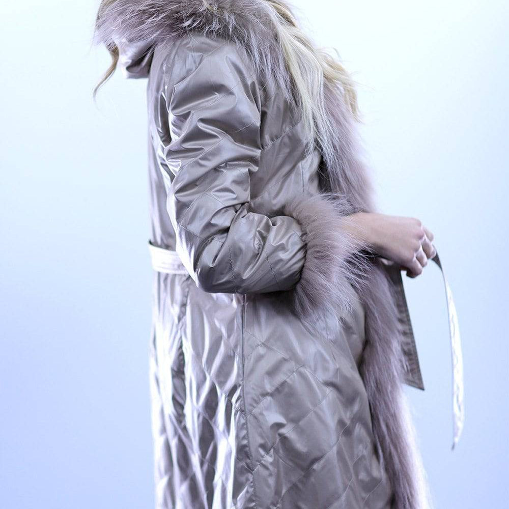 Reversible Fur Coat - Camel - Coat - La Fiorentina SN46_CAMEL