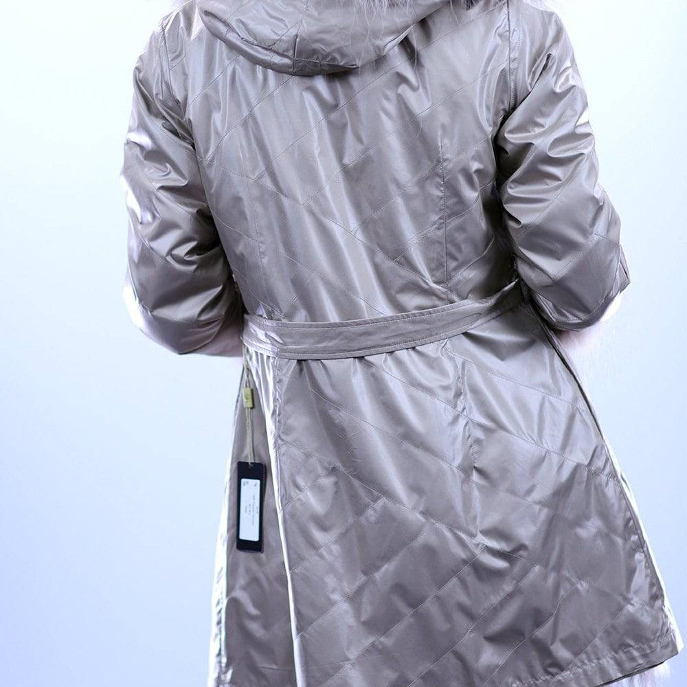 Reversible Fur Coat - Camel - Coat - La Fiorentina SN46_CAMEL