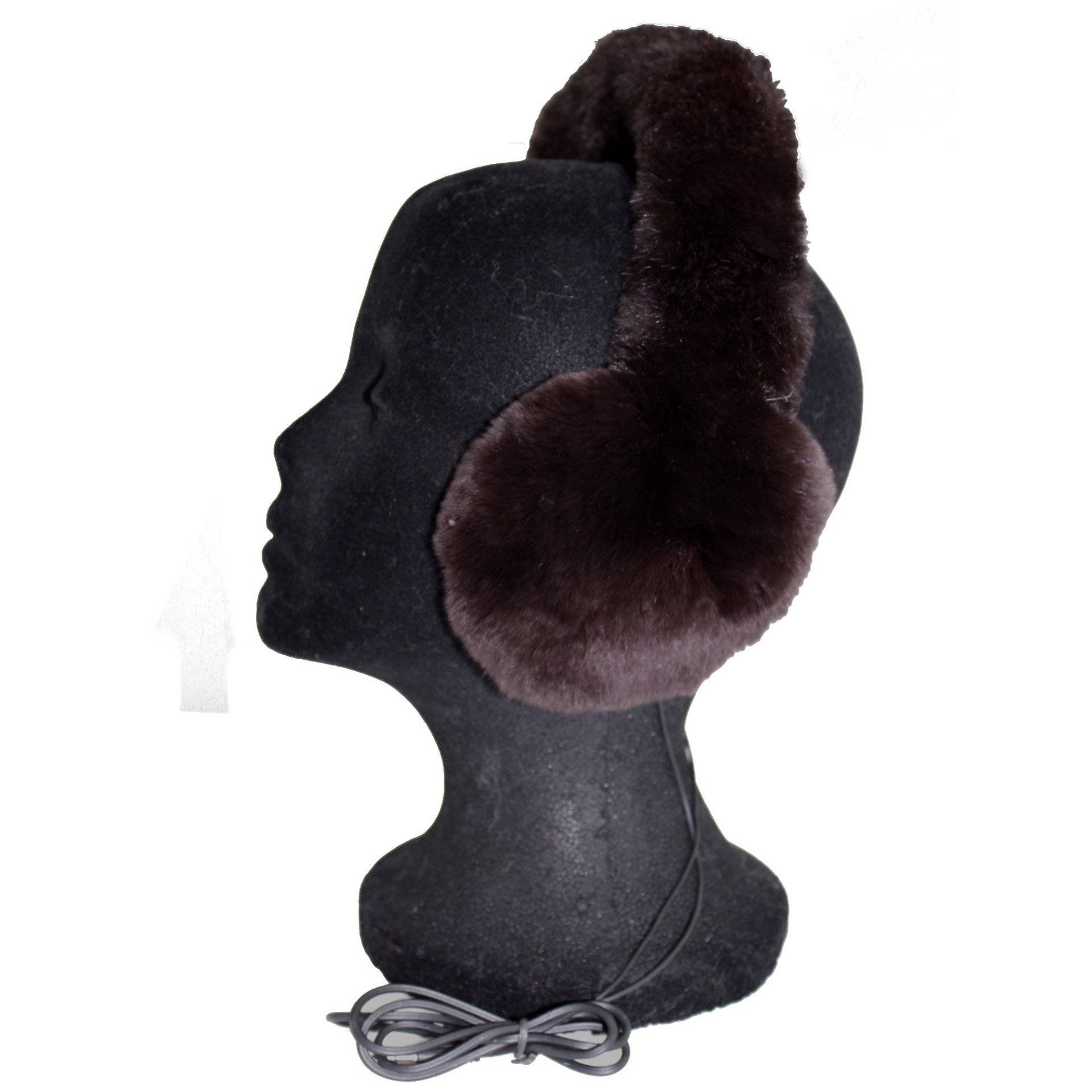 Rex Rabbit All Over Tech Earmuffs - Brown - Tech Ear Muffs - La Fiorentina REXALL OVER - Brown