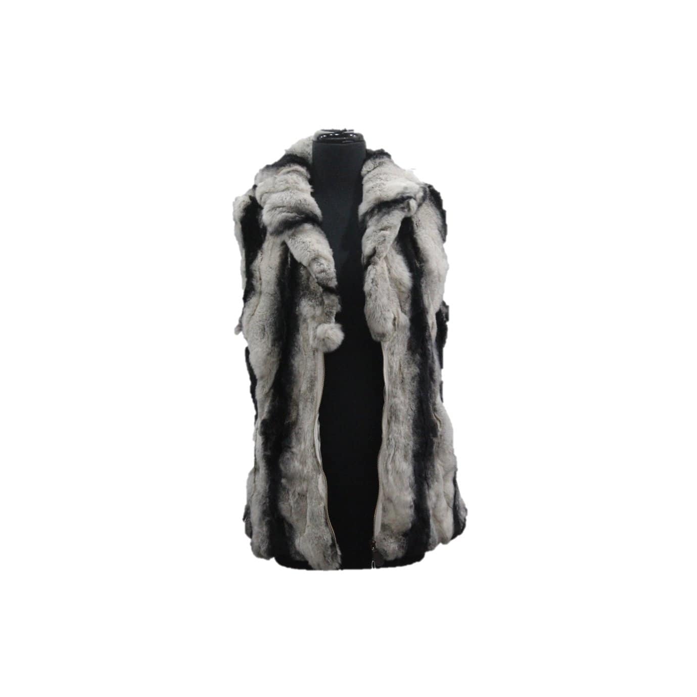 Rex Rabbit Fur Vest - Fur Vest - La Fiorentina,Grey 7769CS4