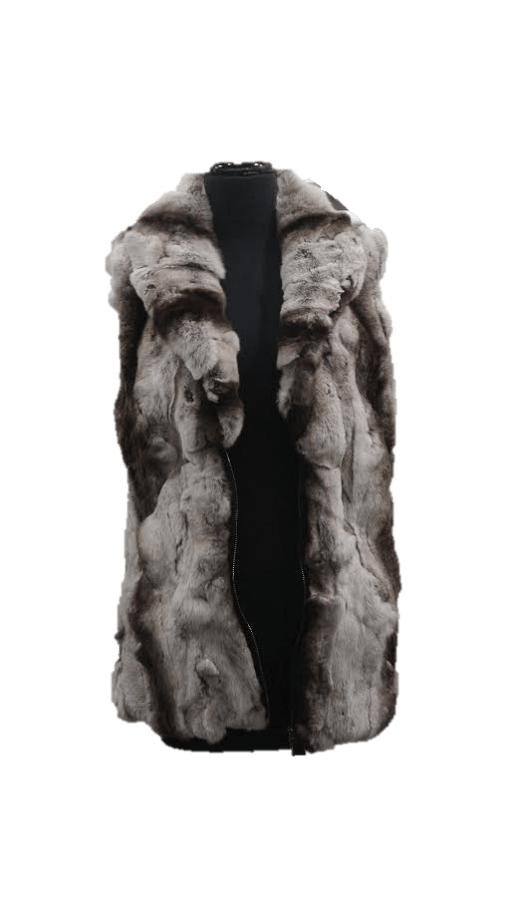 Rex Rabbit Fur Vest - Fur Vest - La Fiorentina,Grey 7769CS4