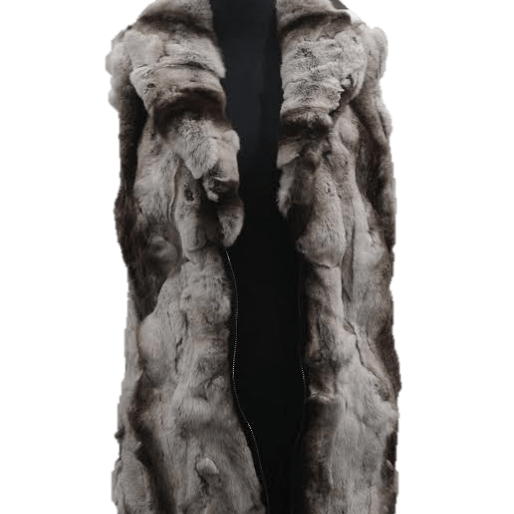 Rex Rabbit Fur Vest - Fur Vest - La Fiorentina,Grey 7769CS4