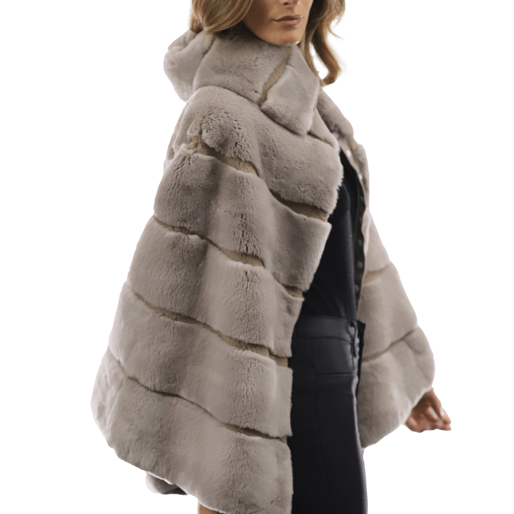 Rex Rabbit Poncho with buttons - Poncho - La Fiorentina LRO-403