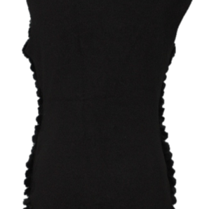 Rex Rabbit Vest- Black - Fur Vest - La Fiorentina 5C1216S1