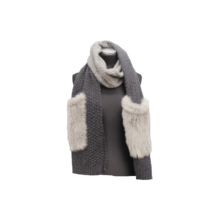Scarf With Fur Pockets -  - La Fiorentina 515-06